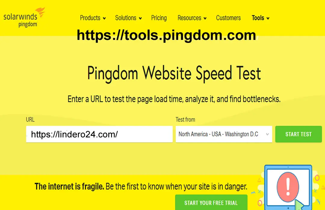 Test de velocidad web